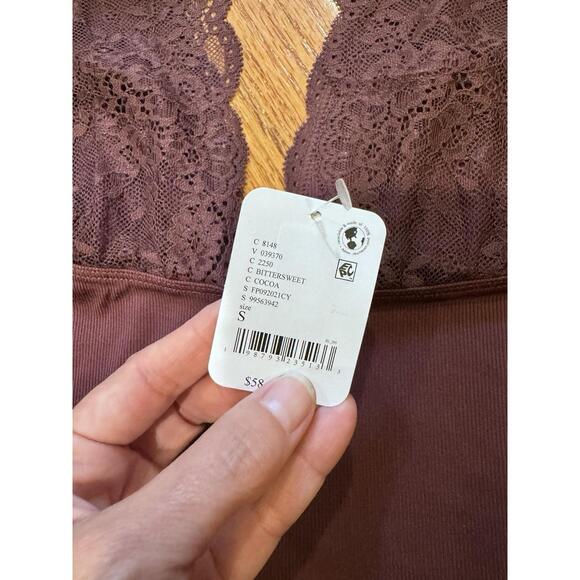 SOLD! No longer available! Free People Power Play Cami Small Cocoa NEW - Picture 6 of 6